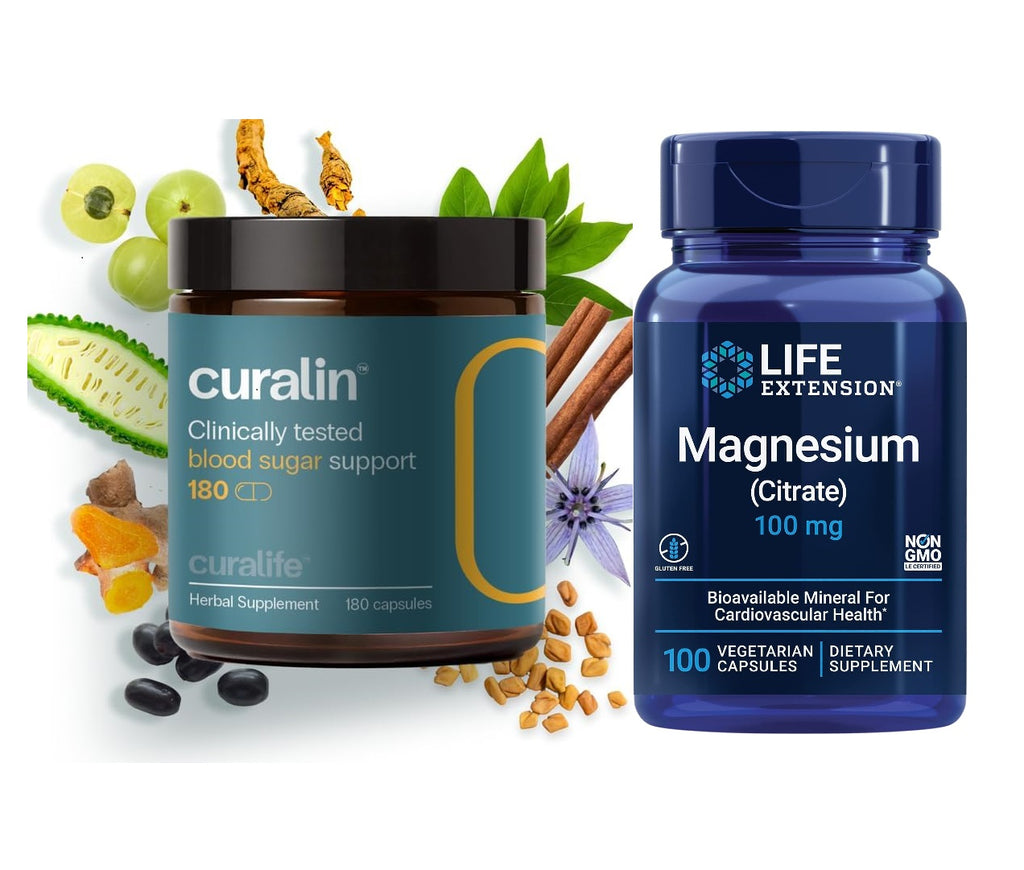 CuraLin 180 Capsules With Free Life Extension Magnesium Citrate