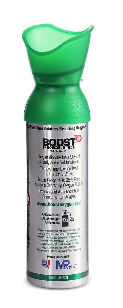 Boost Oxygen Medium Natural Aroma 5 Liter Canister | Respiratory Support  for Aerobic Recovery, Altitude, Performance and Health (2 Pack)