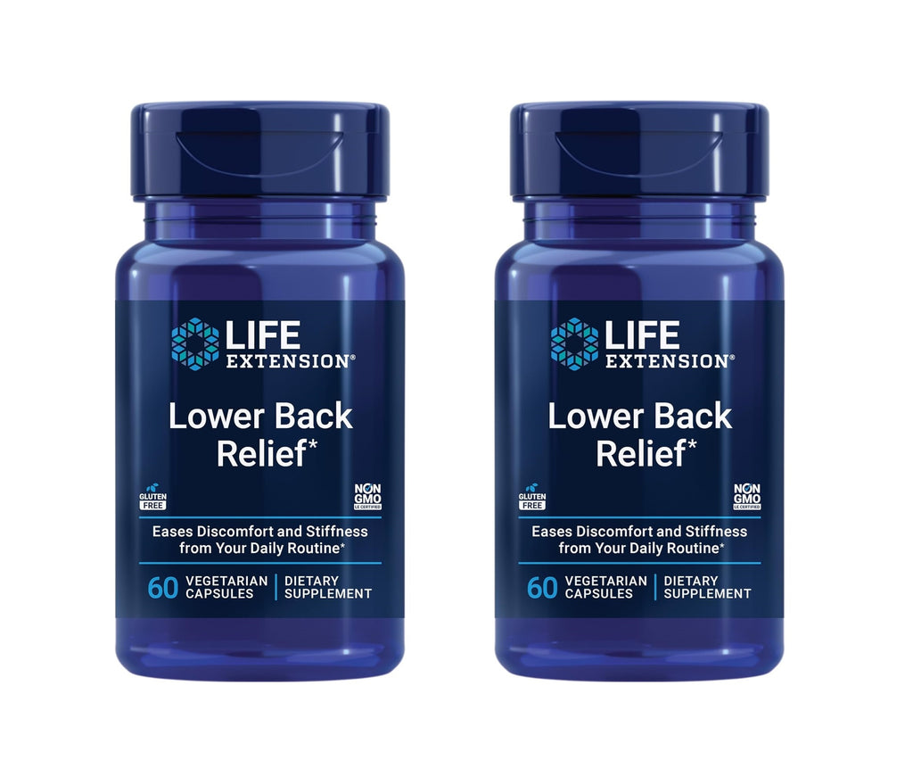 Life Extension, Lower Back Relief , 60 Vegetarian Capsules 2 Pack