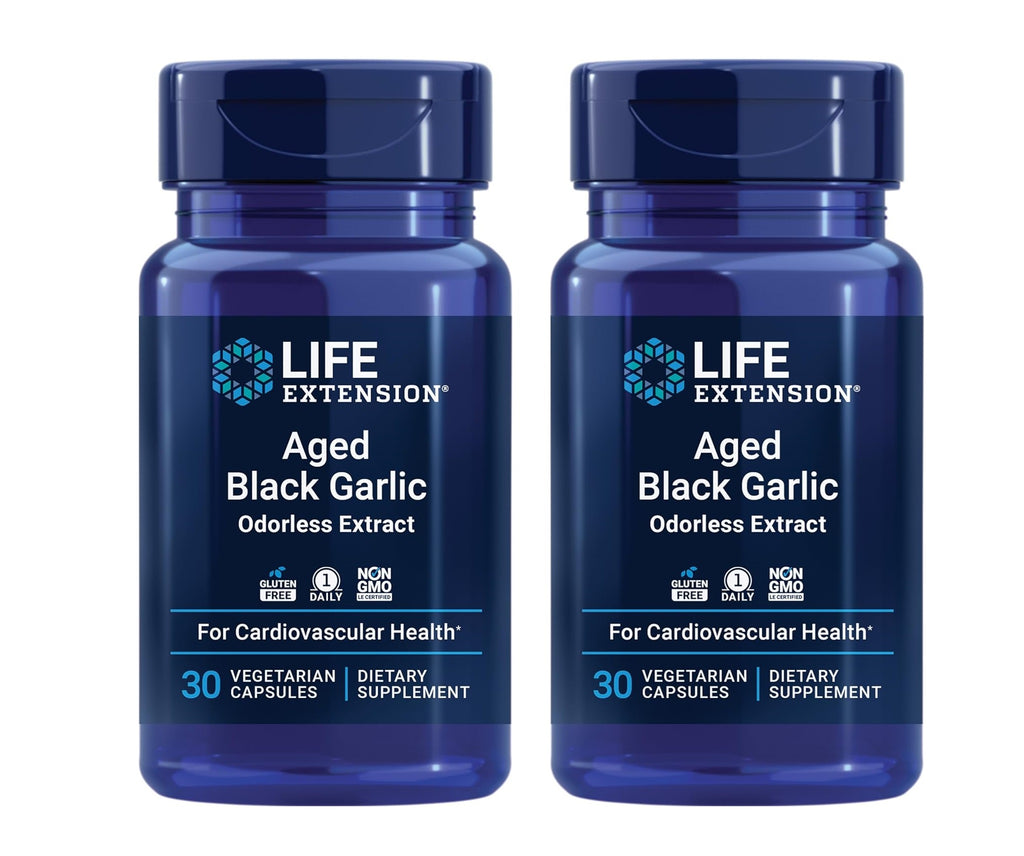 Life Extension Aged Black Garlic, 30 Capsules 2 Bottles