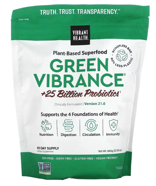 Green Vibrance 60-Day Pouch Version 21.0, 23.28 oz (660 g)