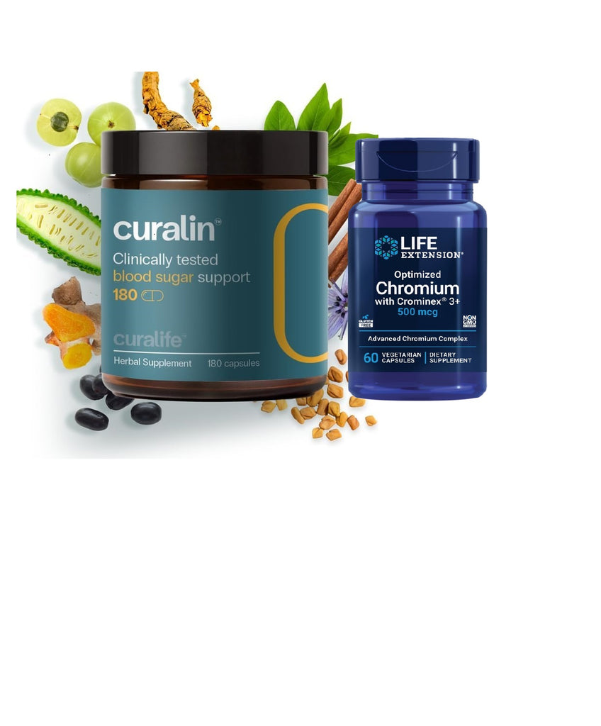 CuraLin 180 Capsules With Free Life Extension Optimized Chromium