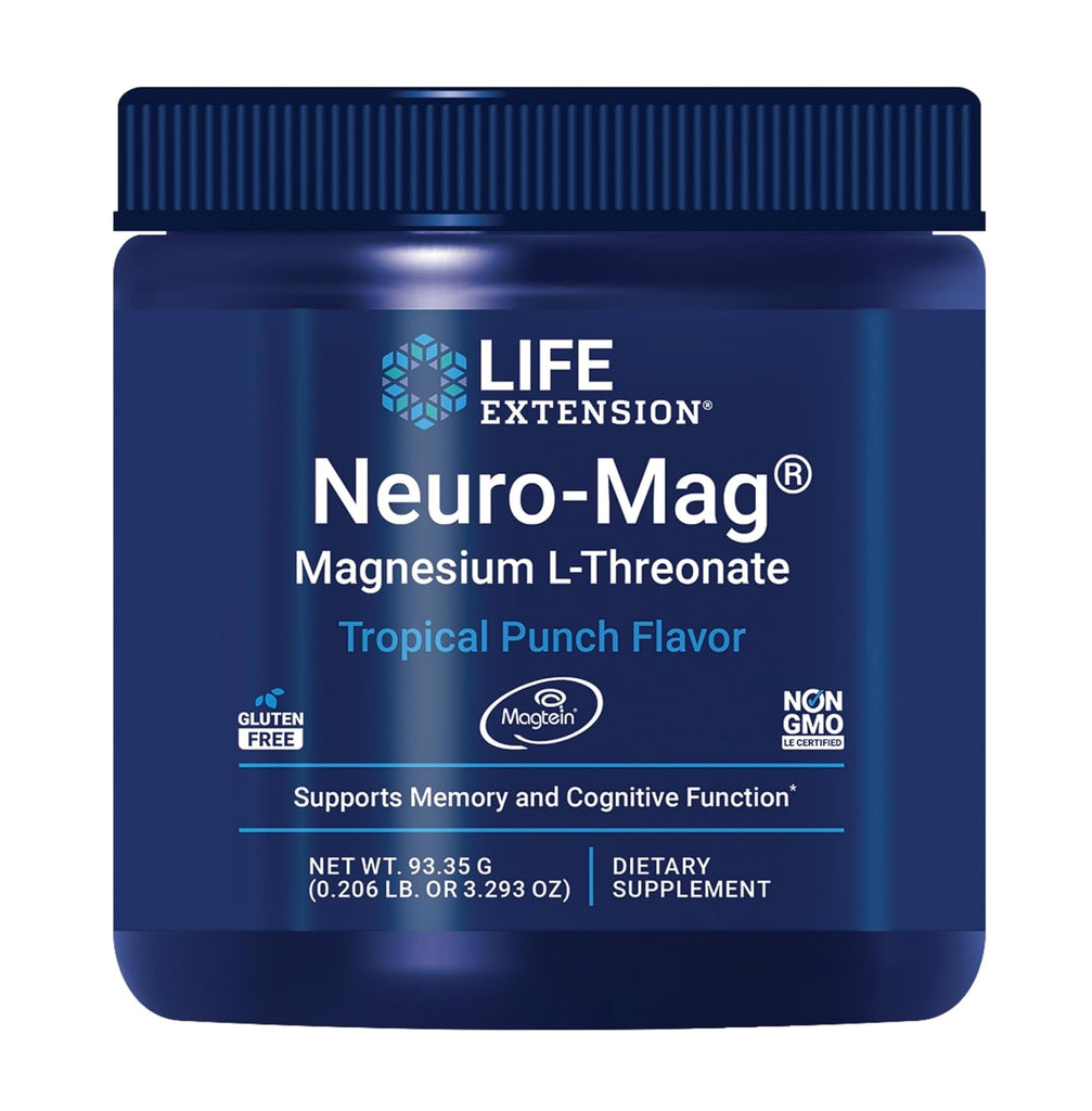 Life Extension, Neuro-Mag, Magnesium L-Threonate, Tropical Punch , 3.293 oz (93.35 g)